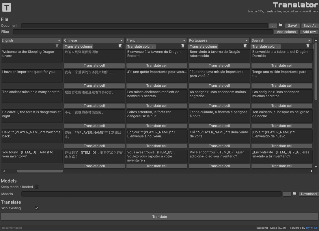 Local AI: Translator