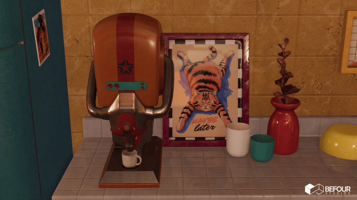 Retro Pop Art Living Space Environment