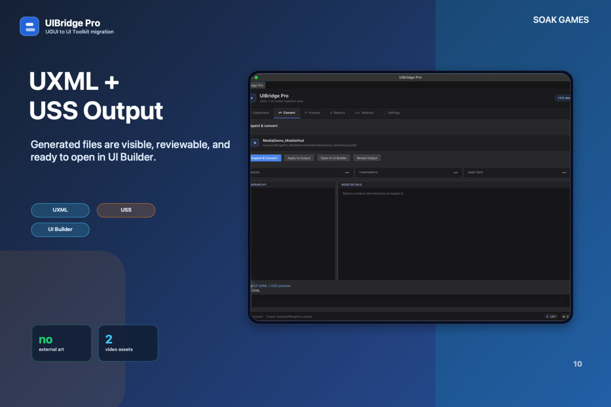 UIBridge Pro — UGUI to UI Toolkit Migrator