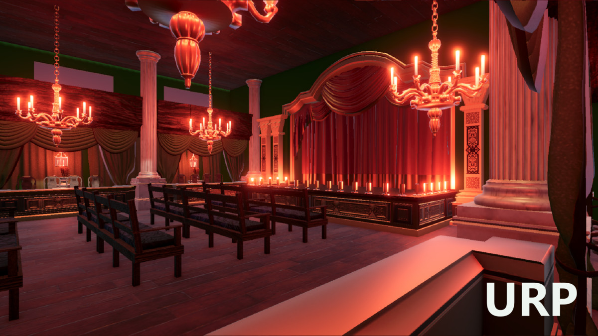Virtual Classic Theater Stage 3D Model
