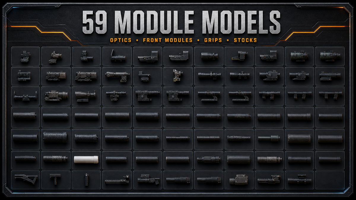 ArmoryCore: Low Poly Weapon System