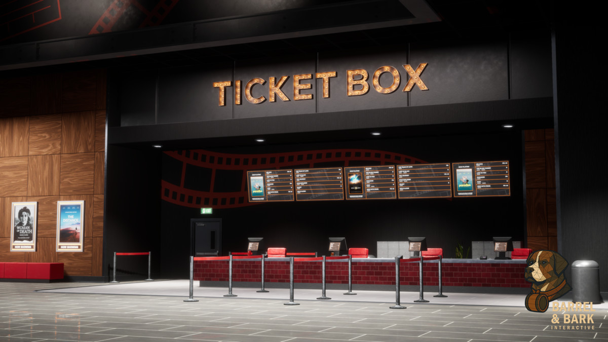Movie Theatre Scene with Foyer