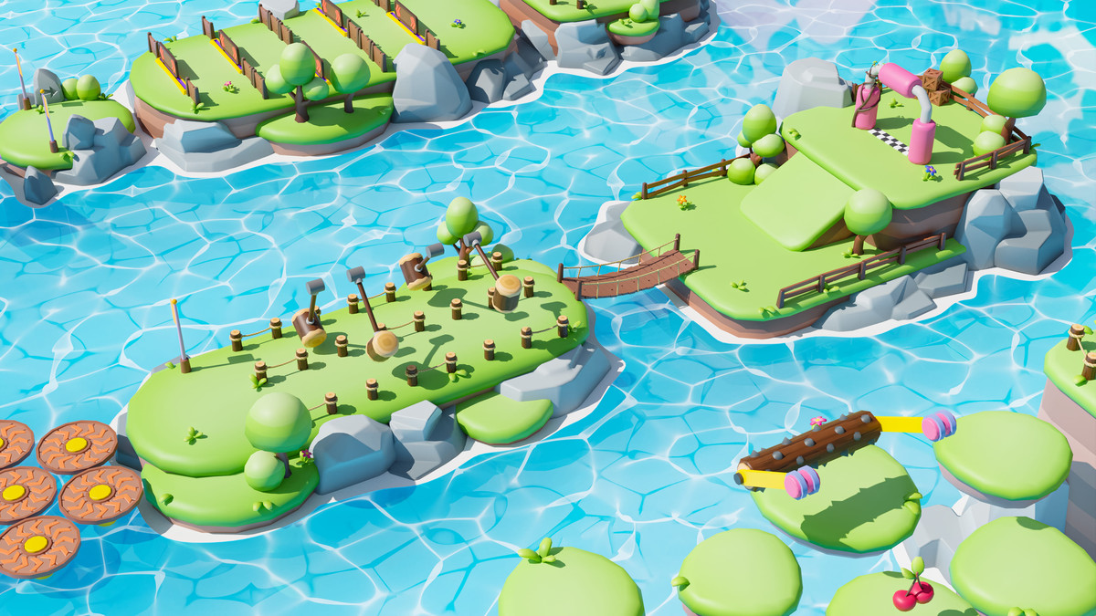 Platformer Deathrun - Low Poly 3D Models Pack