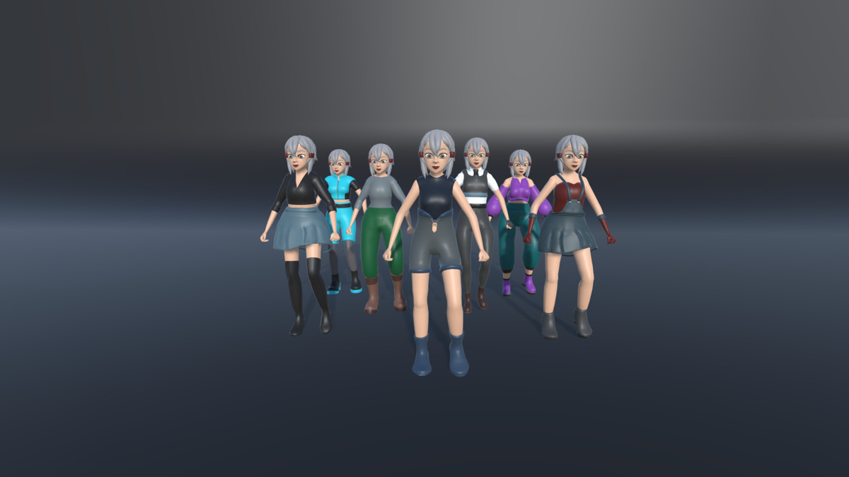 STYLIZED FEMALE CHARACTERS
