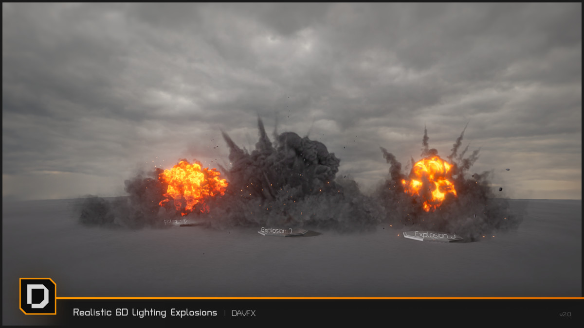 Realistic 6D Lighting Explosions Pack