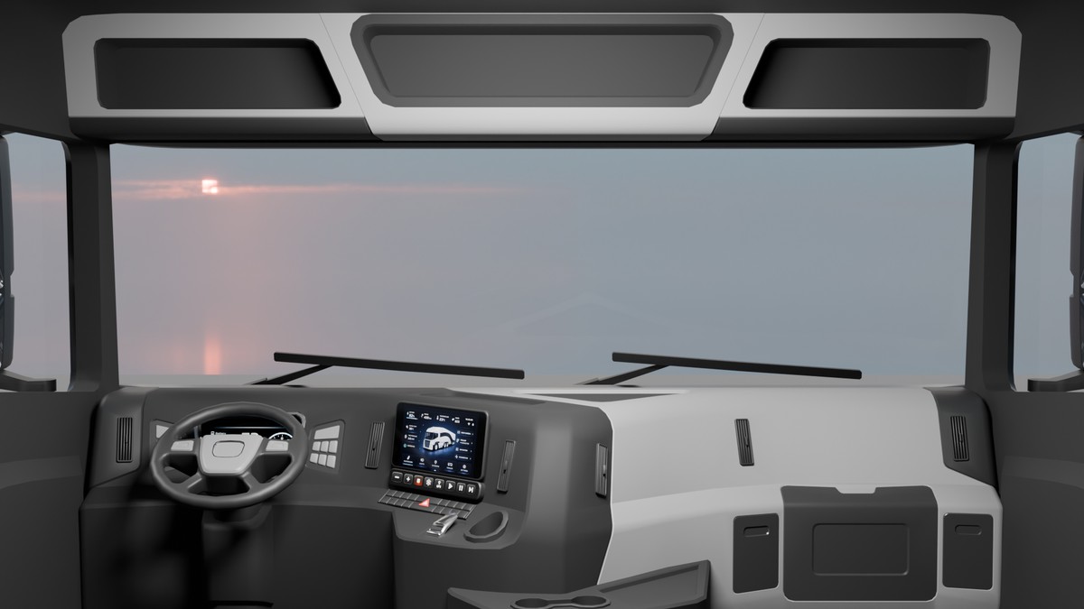 EV Semi Truck Vehicle Pack – Modular Trailer, With Interior & Openable Doors