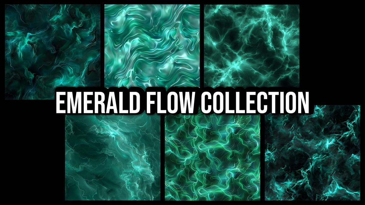 Magic Energy Seamless Textures – Full Pack (30 Textures, PBR + Emission)