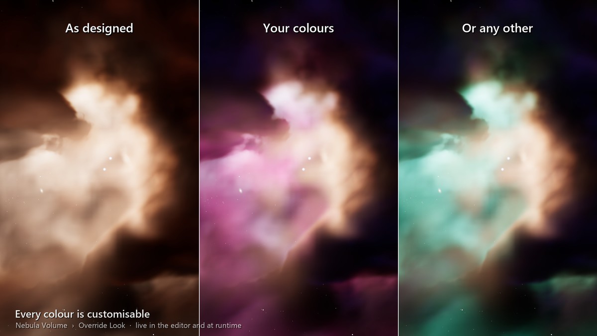 Volumetric Nebula Skyboxes 2 – 17 Fly-Through 3D Space Nebulae (URP & HDRP)