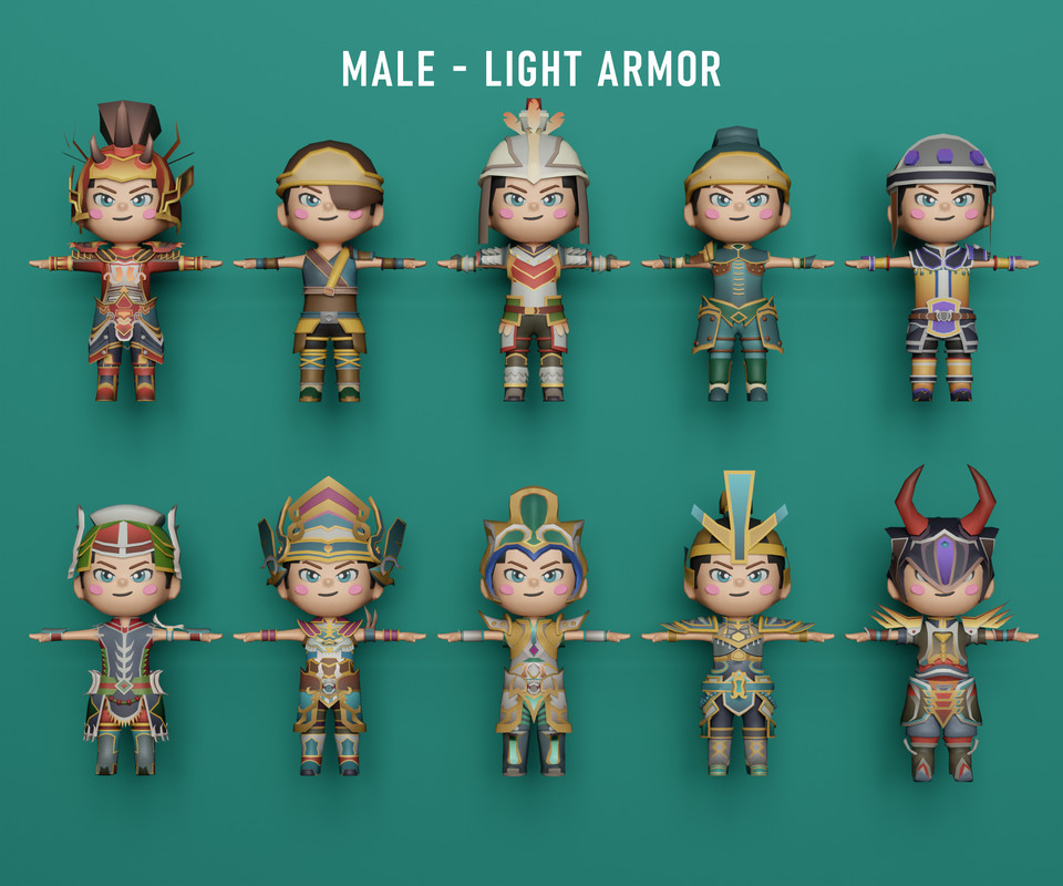 MMORPG - RPG: Cute Heroes Character Pack Bundle