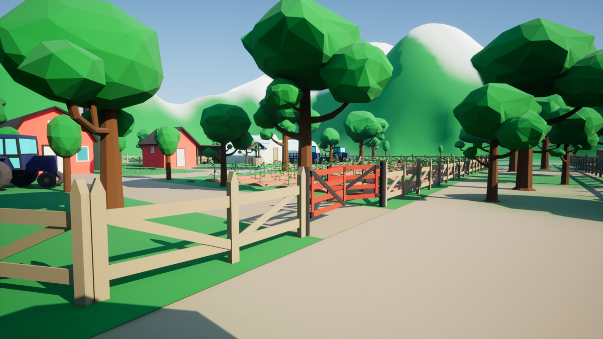 3D Low Poly Farm [Desktop & Mobile]