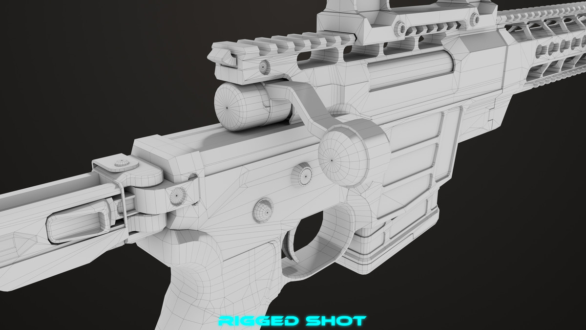 Sniper Rifle 04 Sandal URP HDRP Textures