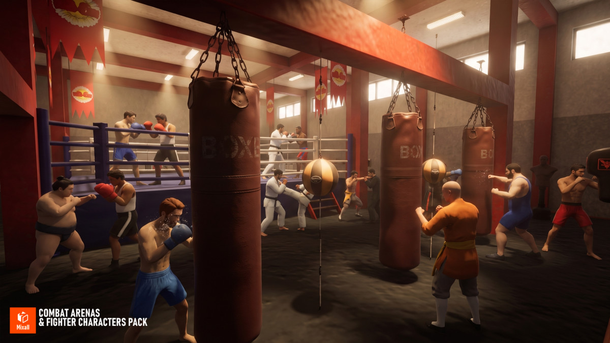 Combat Arenas & Fighter Characters Pack