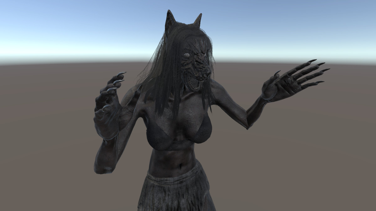 Female Werewolf - Realistic Horror Creature