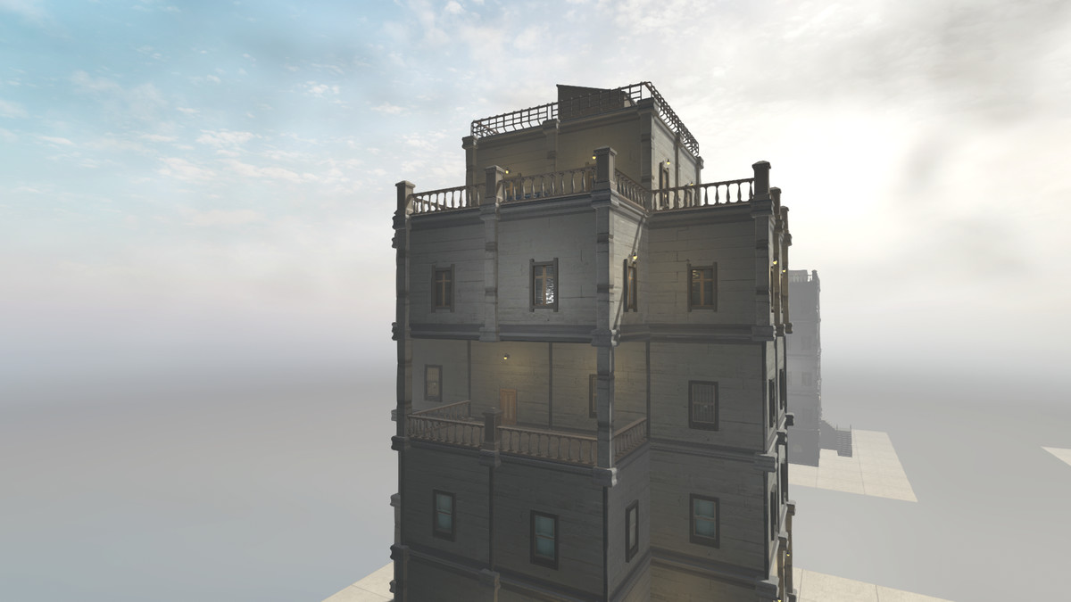 Realistic Modern Modular Building 1 Asset Package