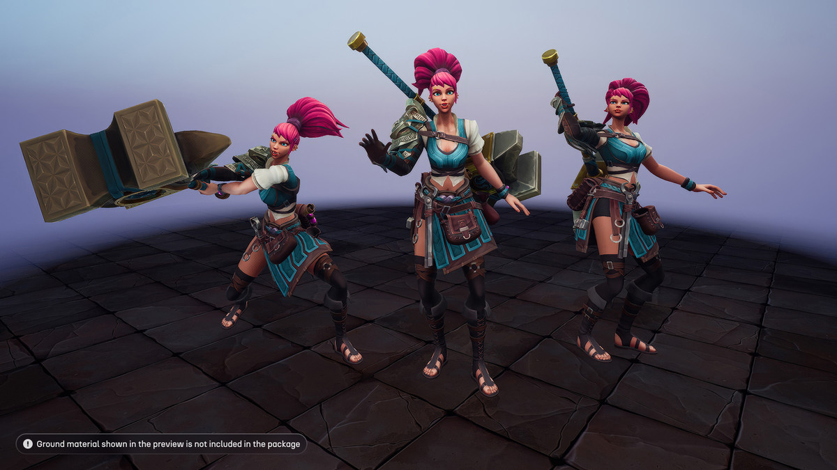 Stylized Blacksmith’s Forge: NPCs & Props Pack