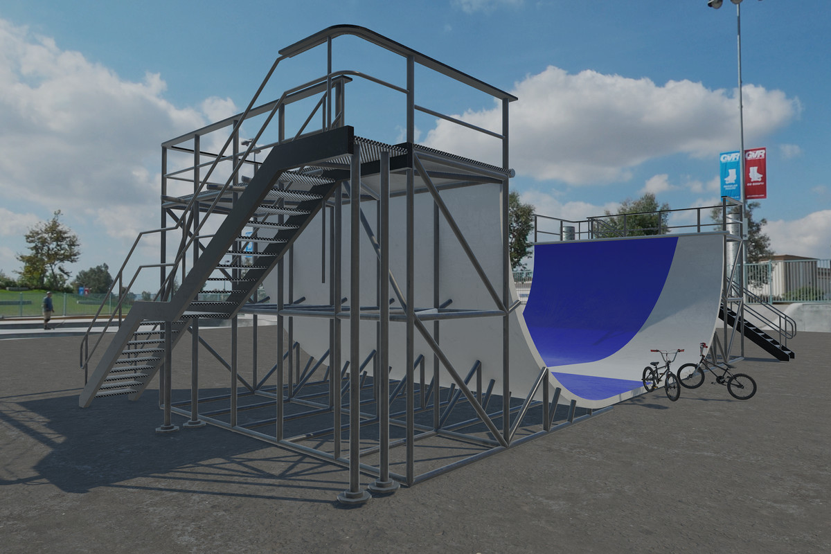 BMX Bike & Vert Ramp