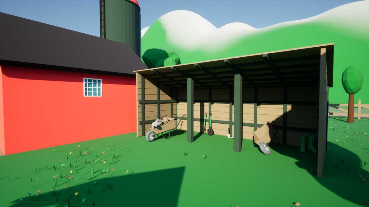 3D Low Poly Farm [Desktop & Mobile]
