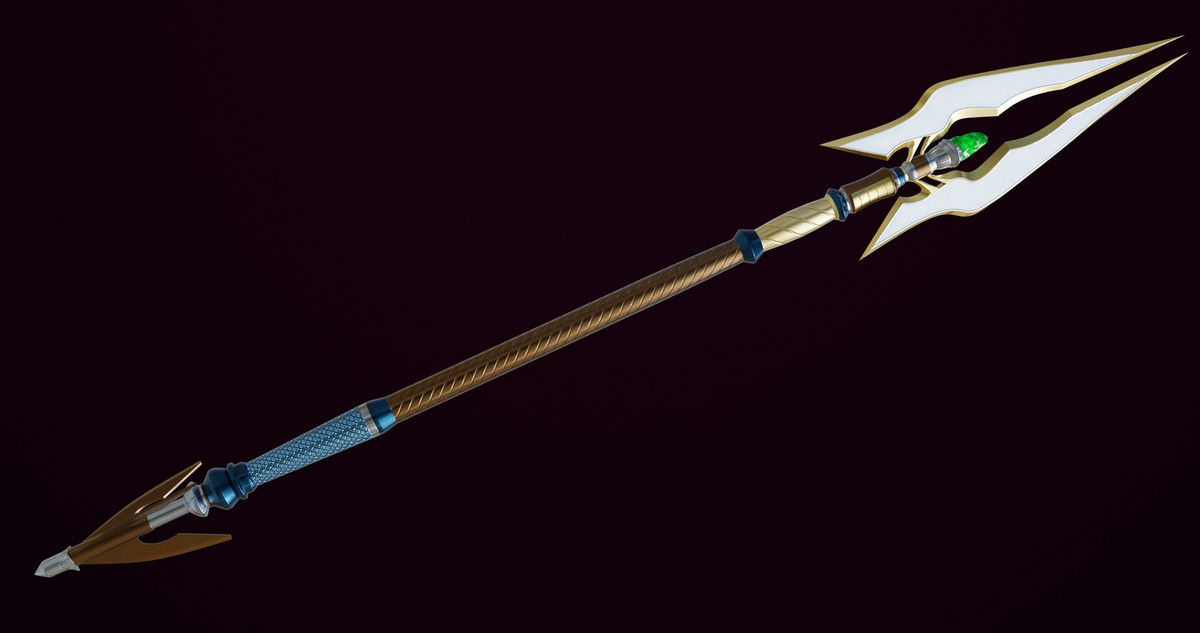 4 Fantasy Tridents Bundle URP HDRP Textures