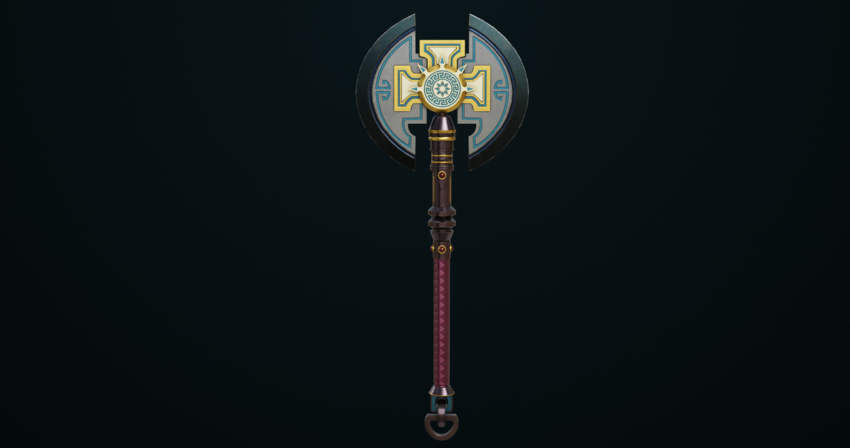 6 Battle Axes Collection 02 URP HDRP Textures