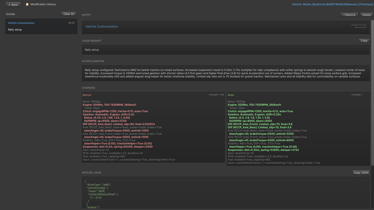 RCCP AI Assistant (Realistic Car Controller Pro Copilot)