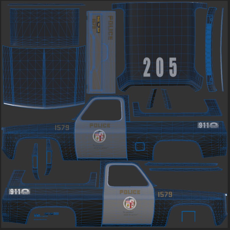 80s Offroad police car