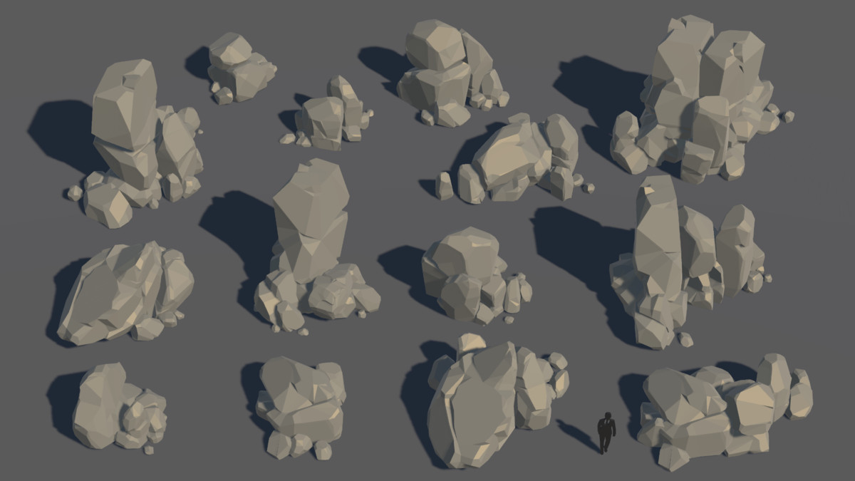 LowPoly Nature Stone