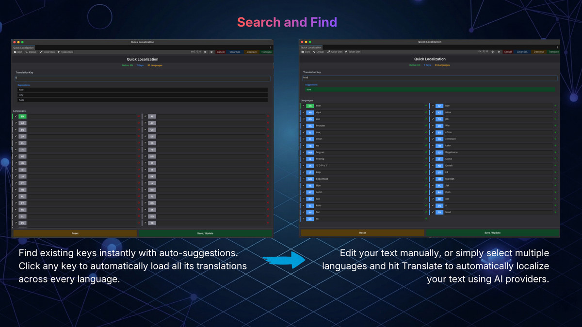 Quick Localization Languages
