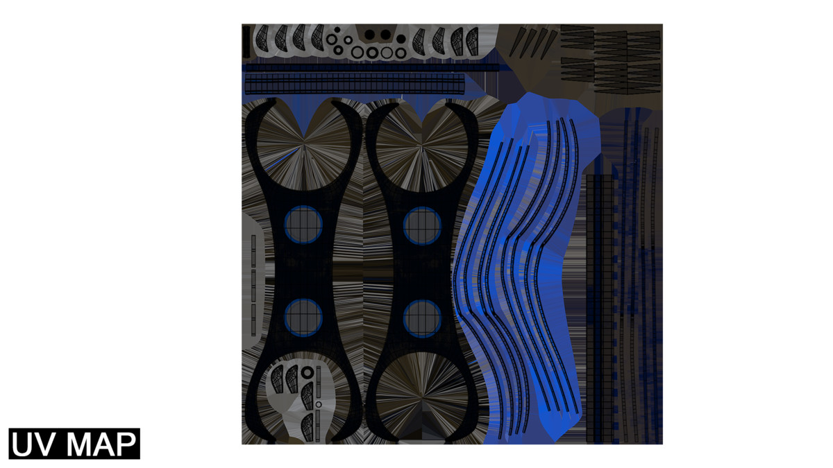 Sci Fi Hoverboard 3 URP HDRP Textures