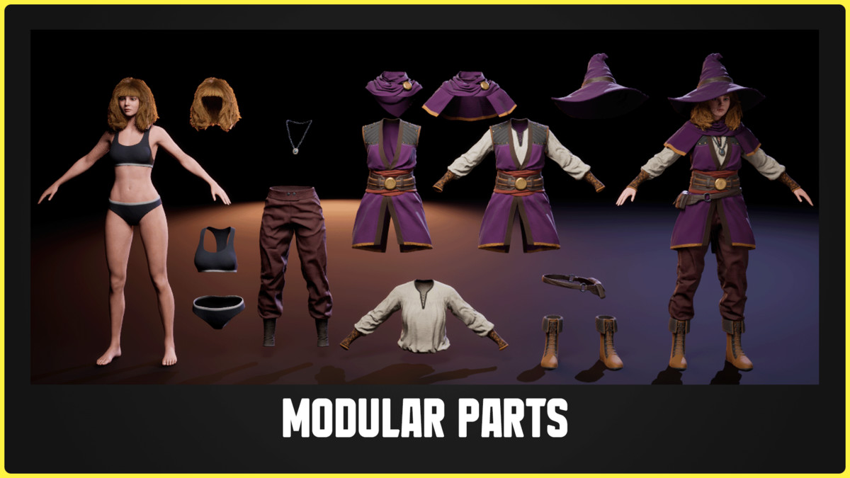 Modular Fantasy Character 03 – Mage