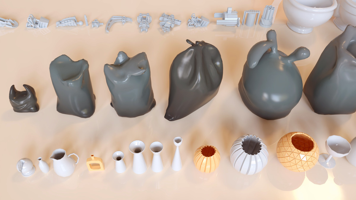 Lowpoly Stylized Street Garbage, Junk, Trash and Waste Set - 328 gameready props