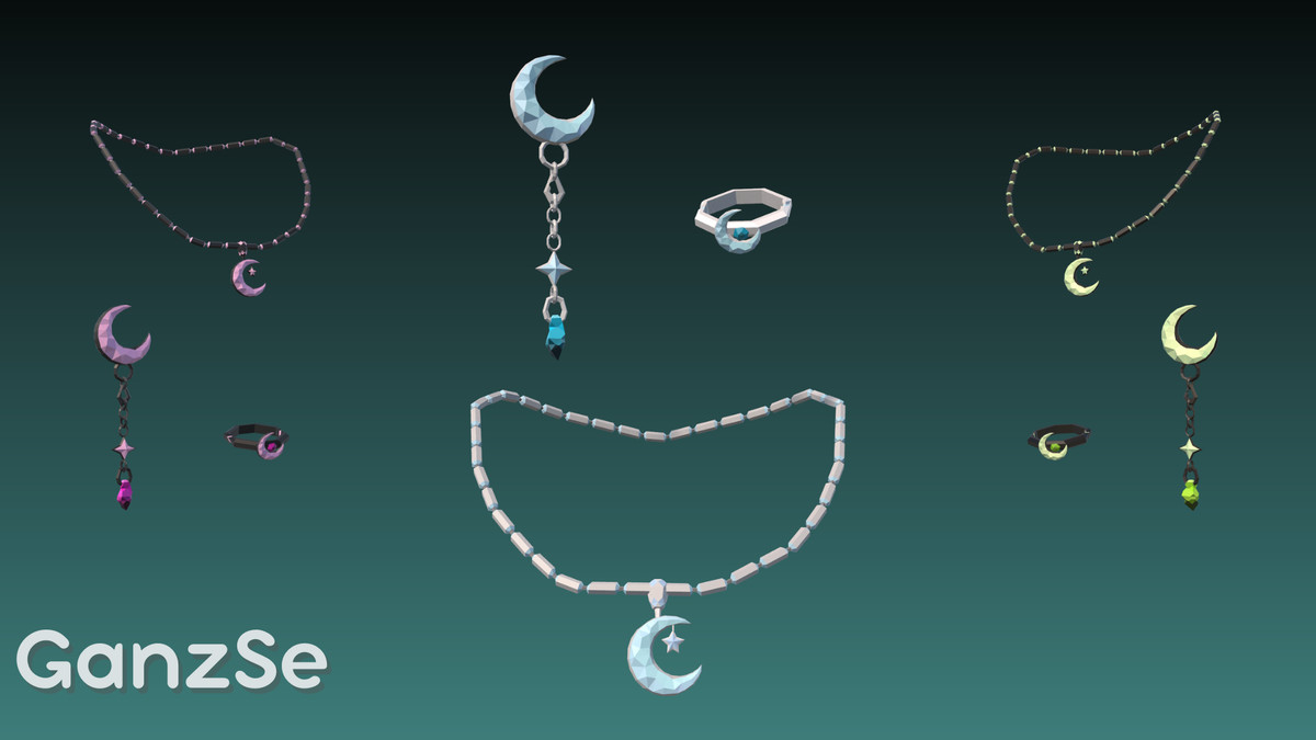 GanzSe Jewelry - Fantasy Low Poly Pack