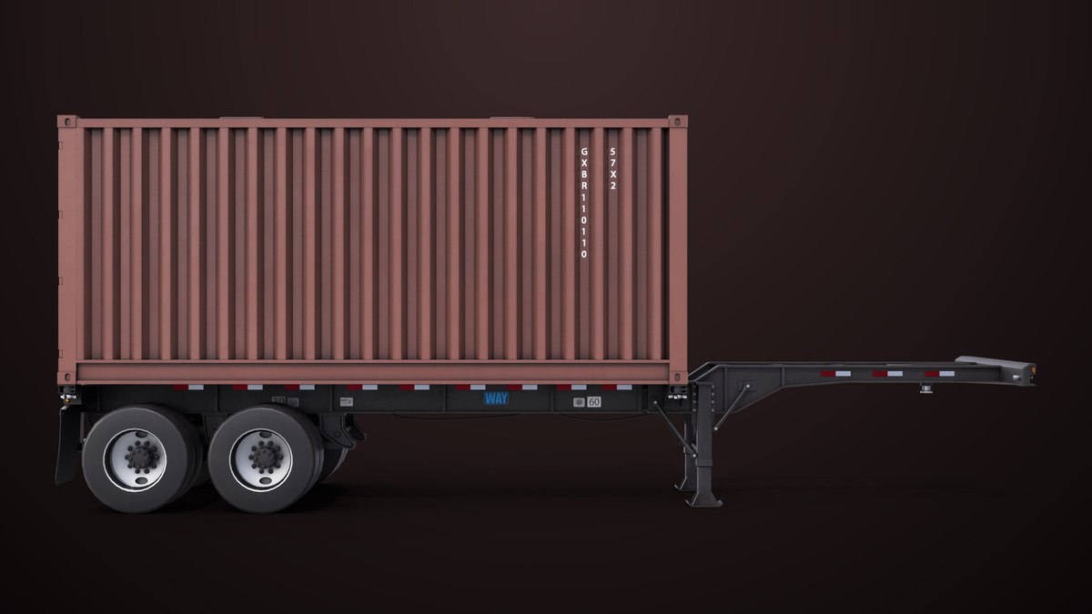 Container Carrier Trailer 03 URP HDRP Textures