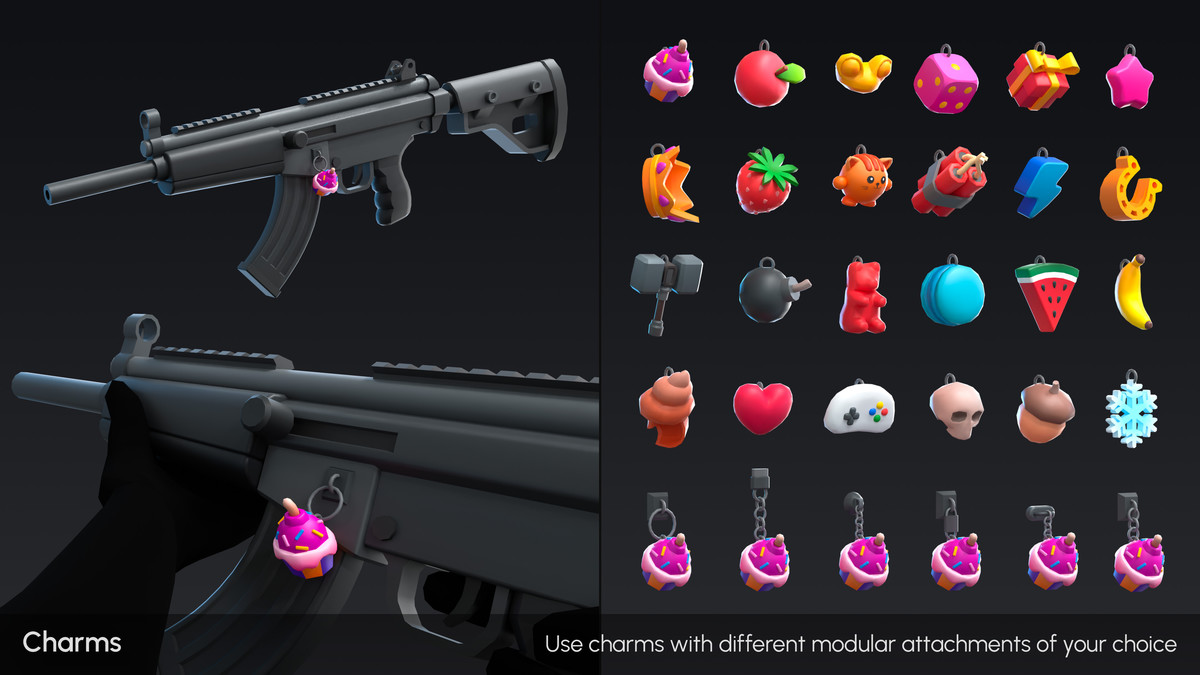 Firearms - Low Poly 3D Models Pack