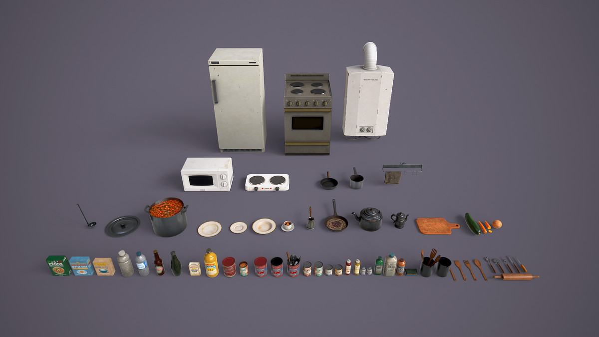 Retro Kitchen Props
