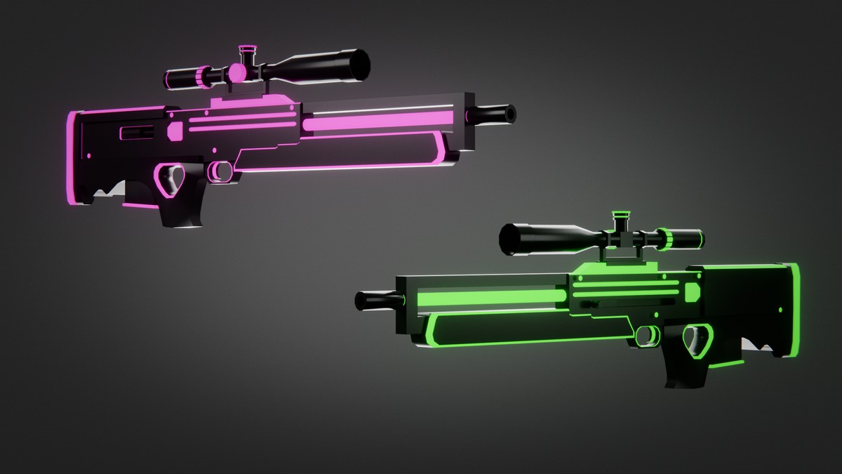 Weapon Sci-fi Glow Skins Pack — 345 Variations