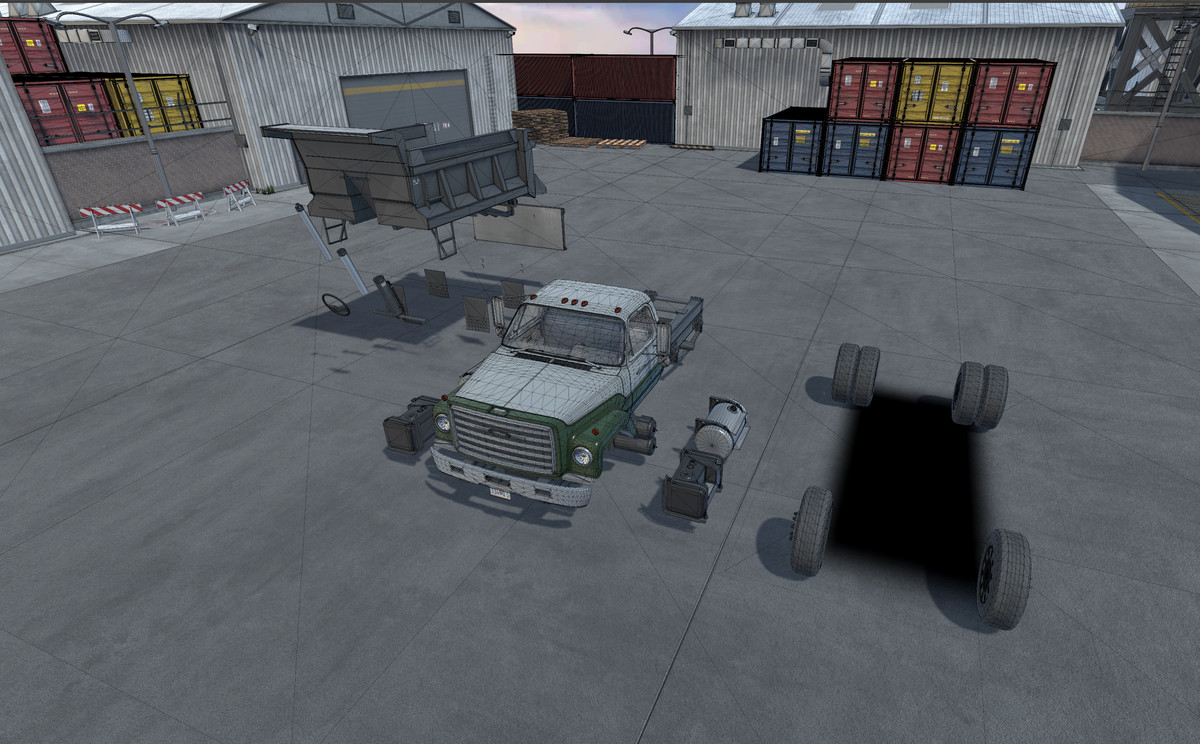 80s generic dump truck