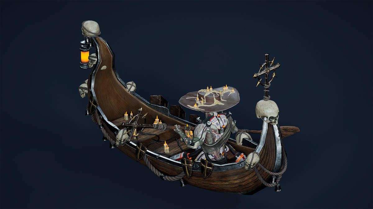 Fantasy Cyborg Boatman