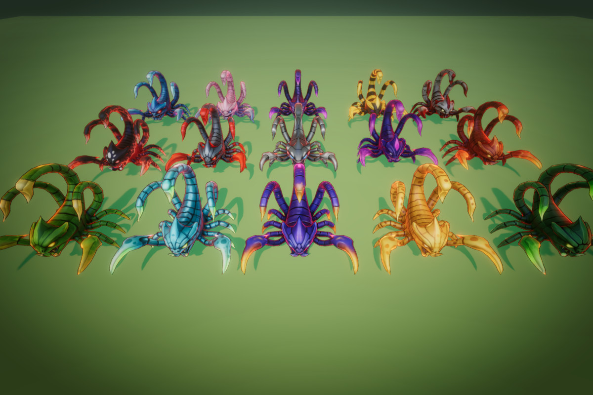 Fantasy Monster Evolution Pack 13-14–15 – Game Ready Creatures | PixeliusVita