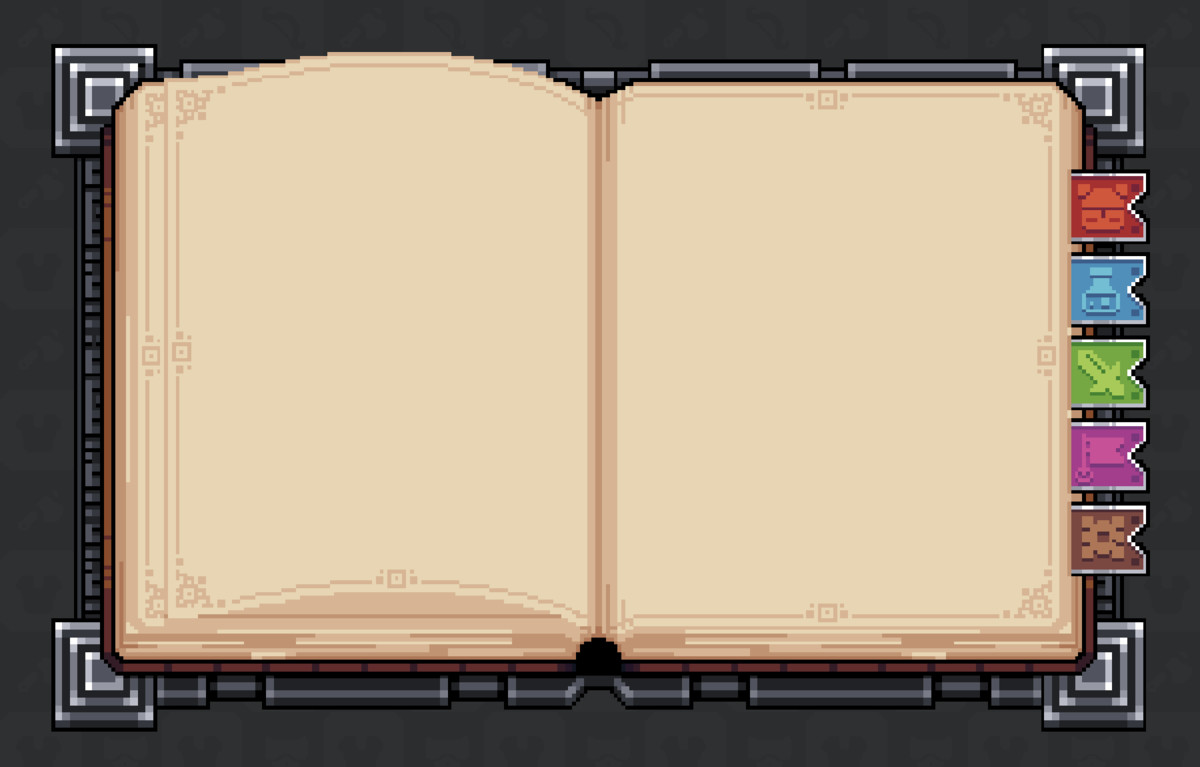 Pixel Vault UI Series | Fantasy Book UI V2