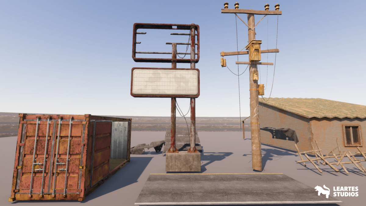 Post Apocalyptic Desert Environment ( Post Desert Apocalyptic Wild Desert 3D )