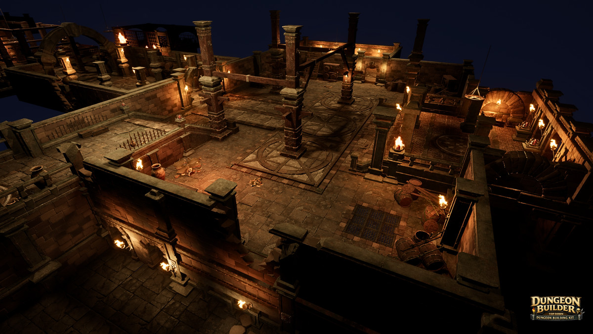 Dungeon Builder: Modular Top Down RPG Environment Kit (Dungeon, Modular Dungeon)
