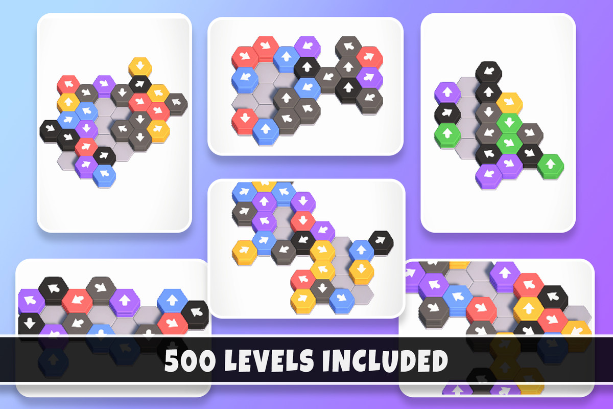 Hexa Away Puzzle 3D | Template + Level Editor