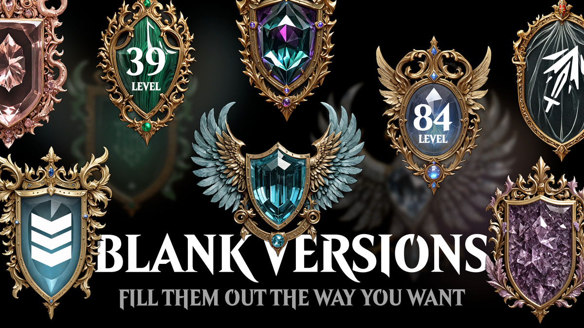 600 Achievements, Trophies, Rewards, Emblems, Badges, Awards, Artifacts Vol2