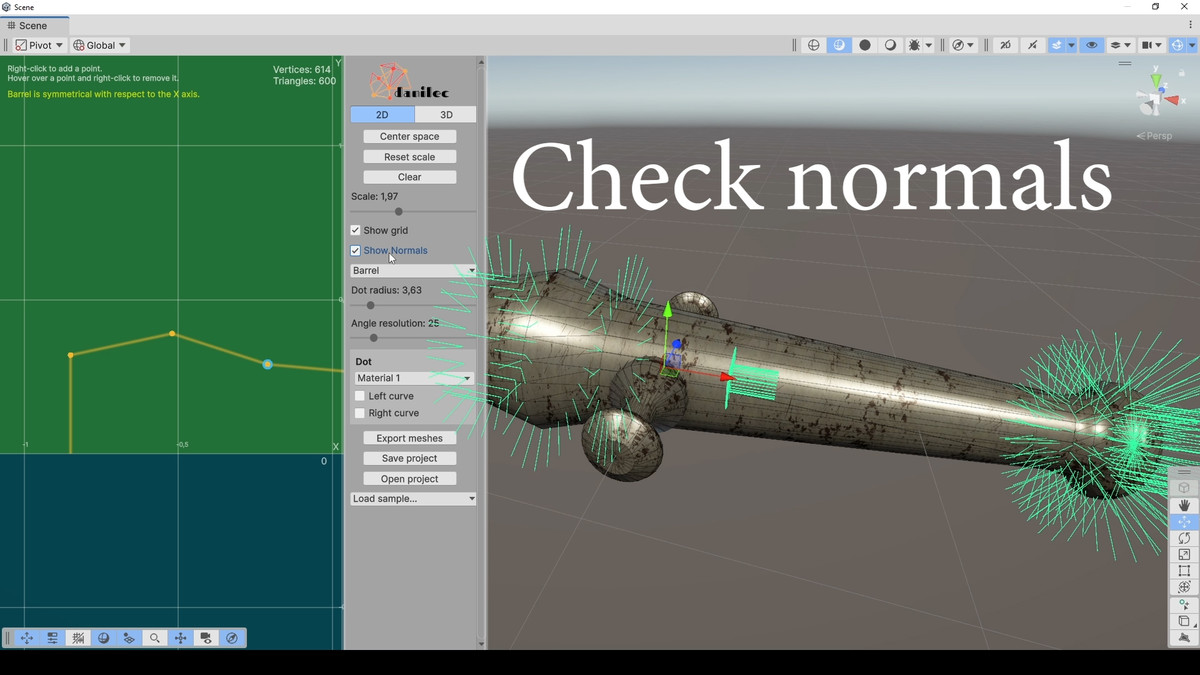 Procedural Cannon Barrel Generator