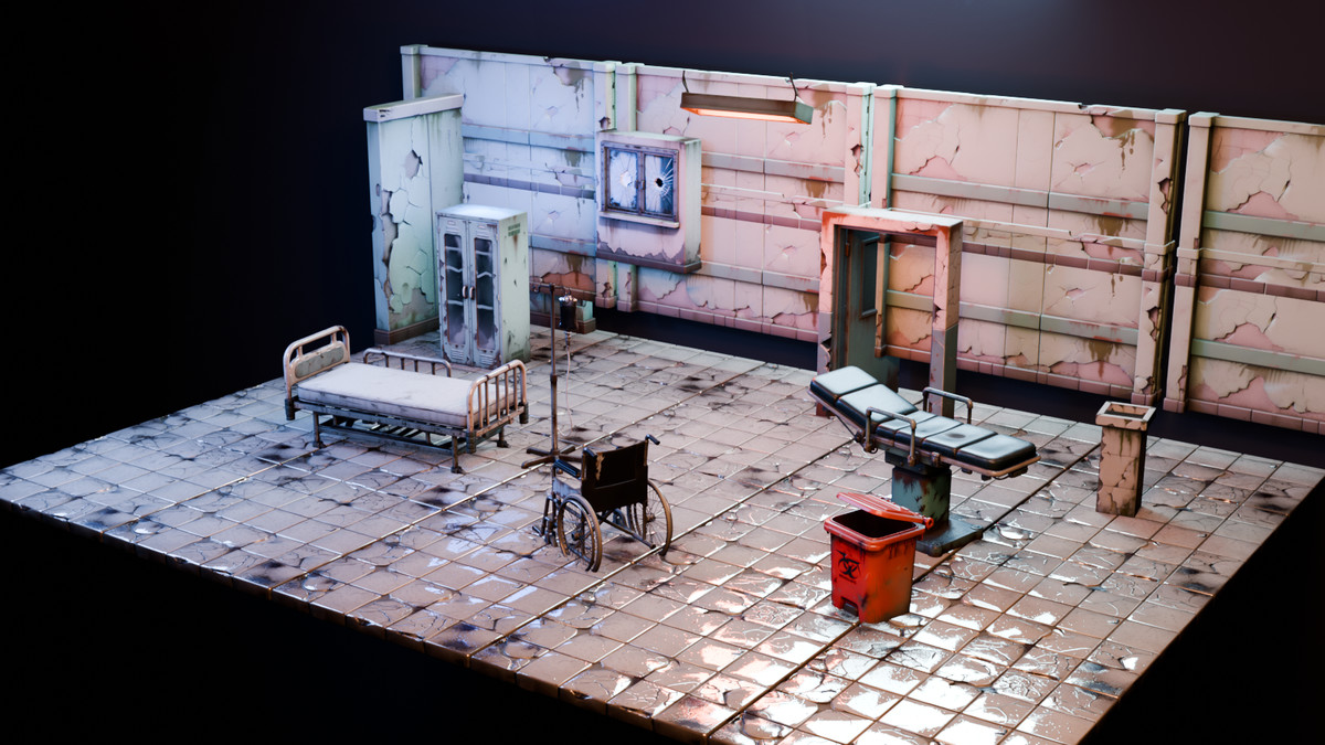 Abandoned Hospital - Modular Environment & Medical Props