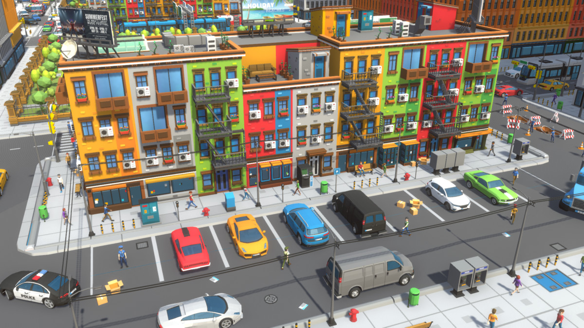 POLYGRUNT - Low Poly City Pack [3D Art]