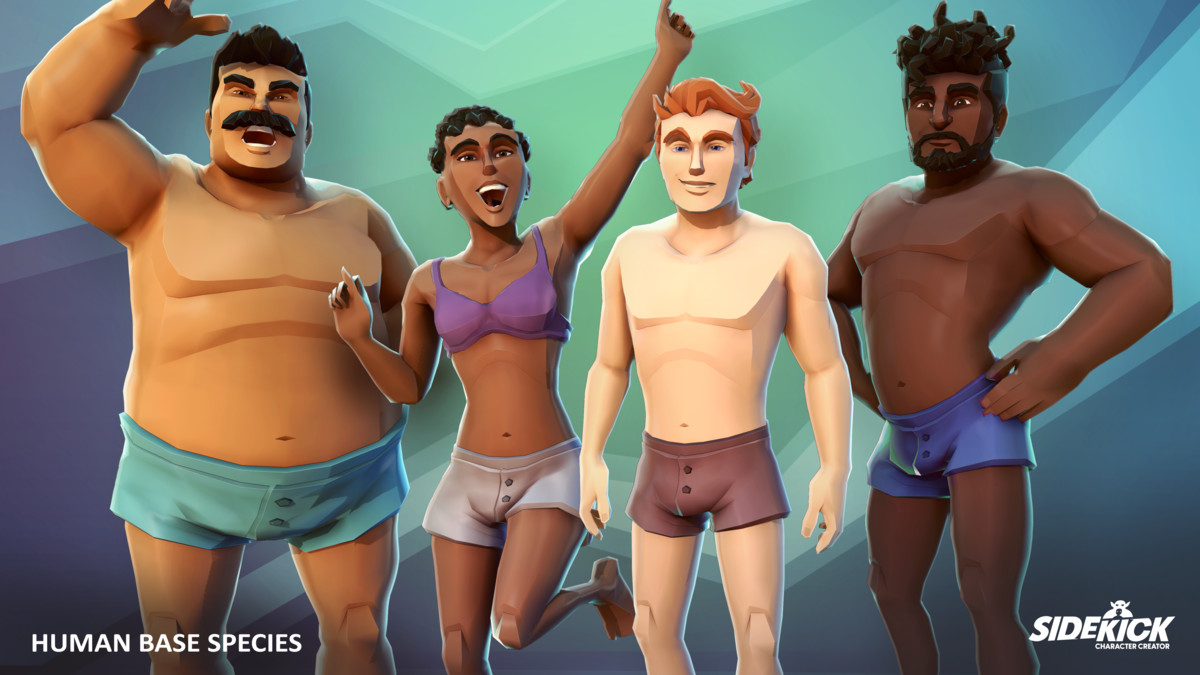 Sci-Fi Civilians – Sidekick Modular Characters by Synty