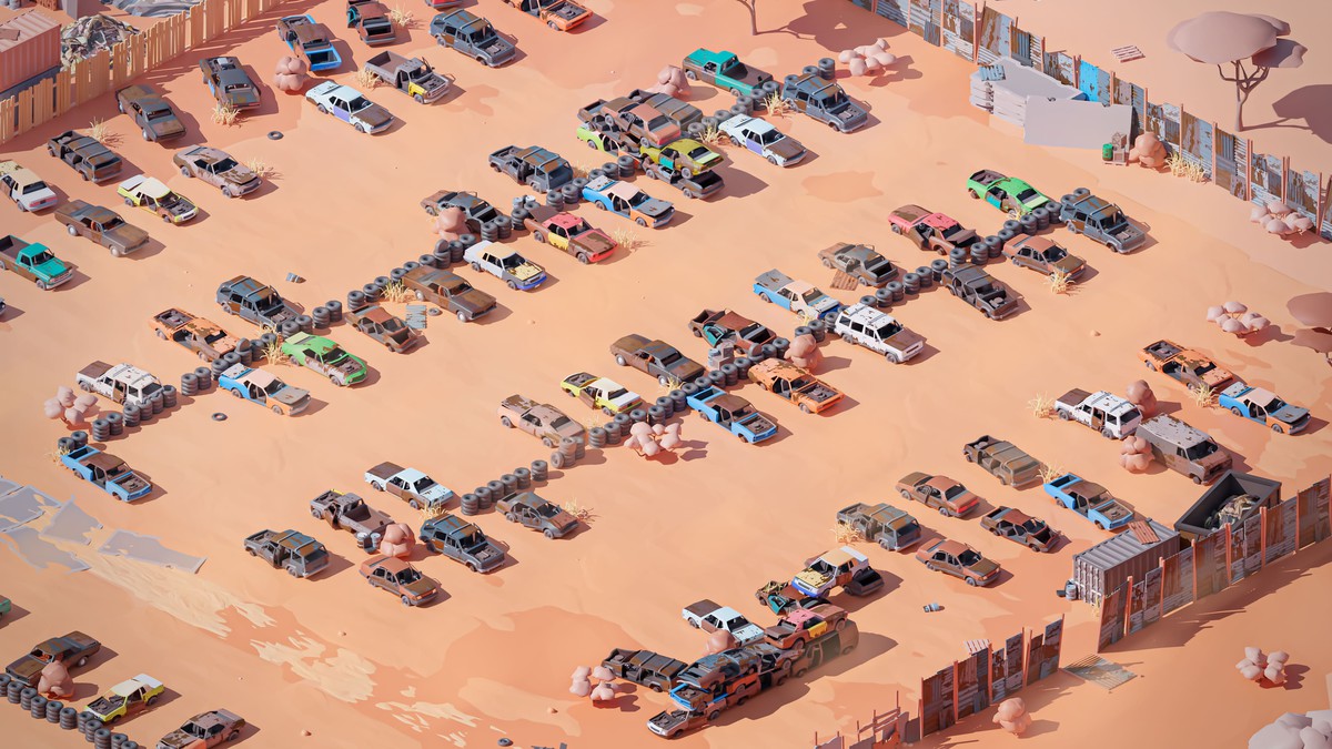 Junkyard - Low Poly 3D Models Pack