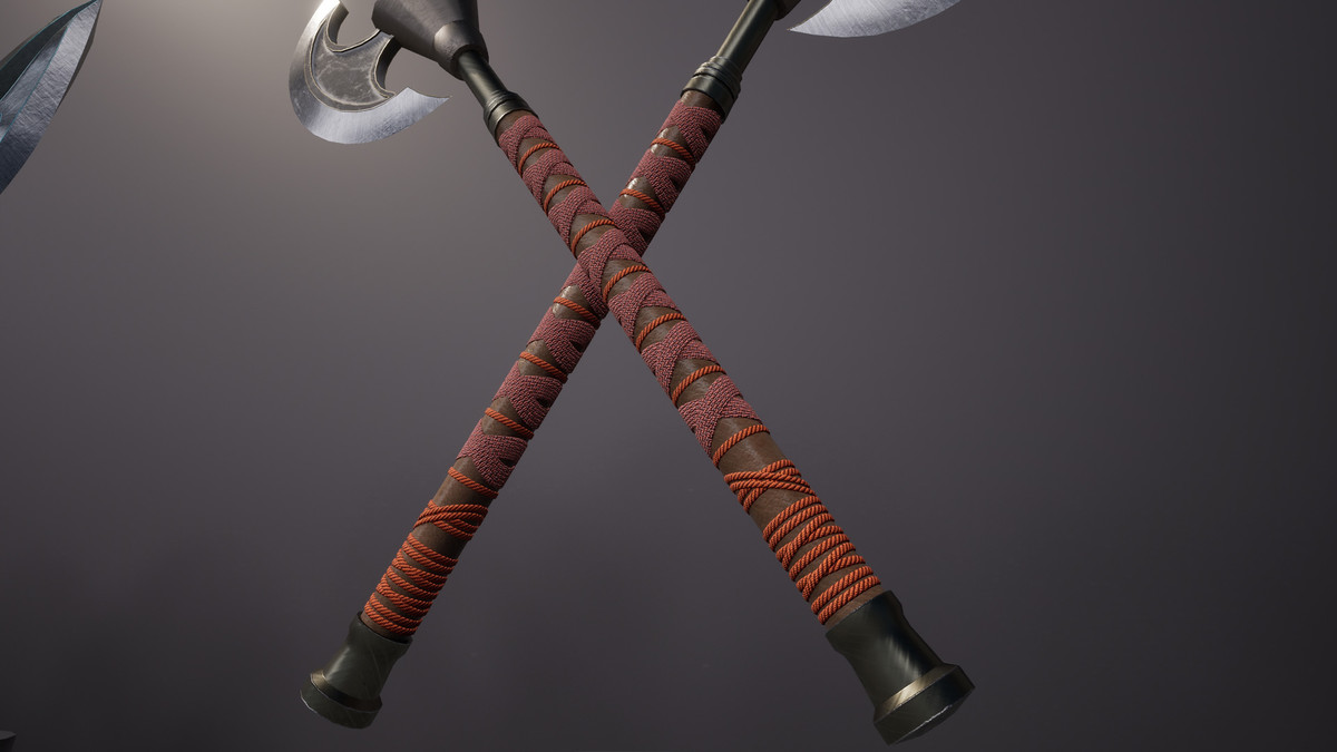 Realistic War Axe Bundle - 4K PBR Weapons