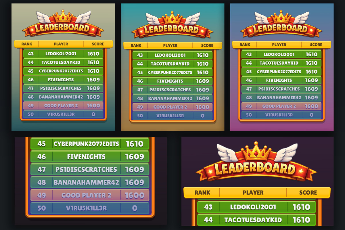 Casual Faked Leaderboard with Bots Activity